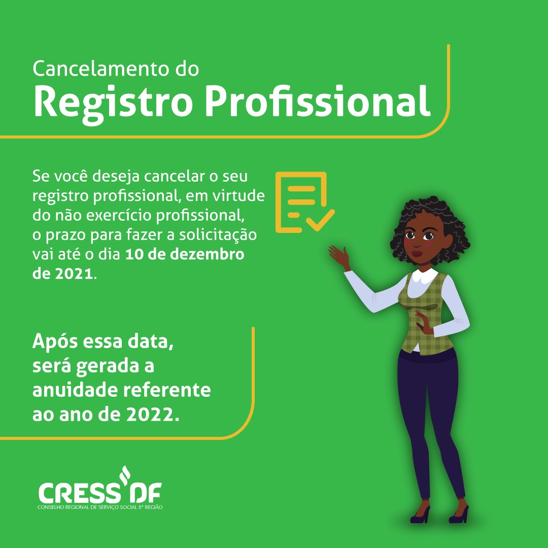 Cress/PA - 1ª Região - Cancelamento do Registro Profissional O