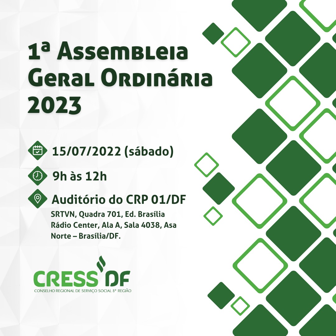 2° Assembleia Geral Ordinária do CRESS-BA 2023 
