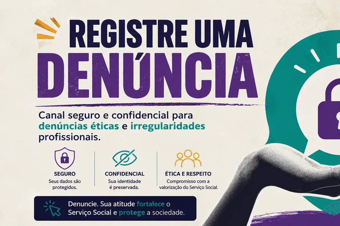Registre sua denúncia no CRESS-DF. Canal seguro e confidencial para denúncias éticas e irregularidades profissionais.